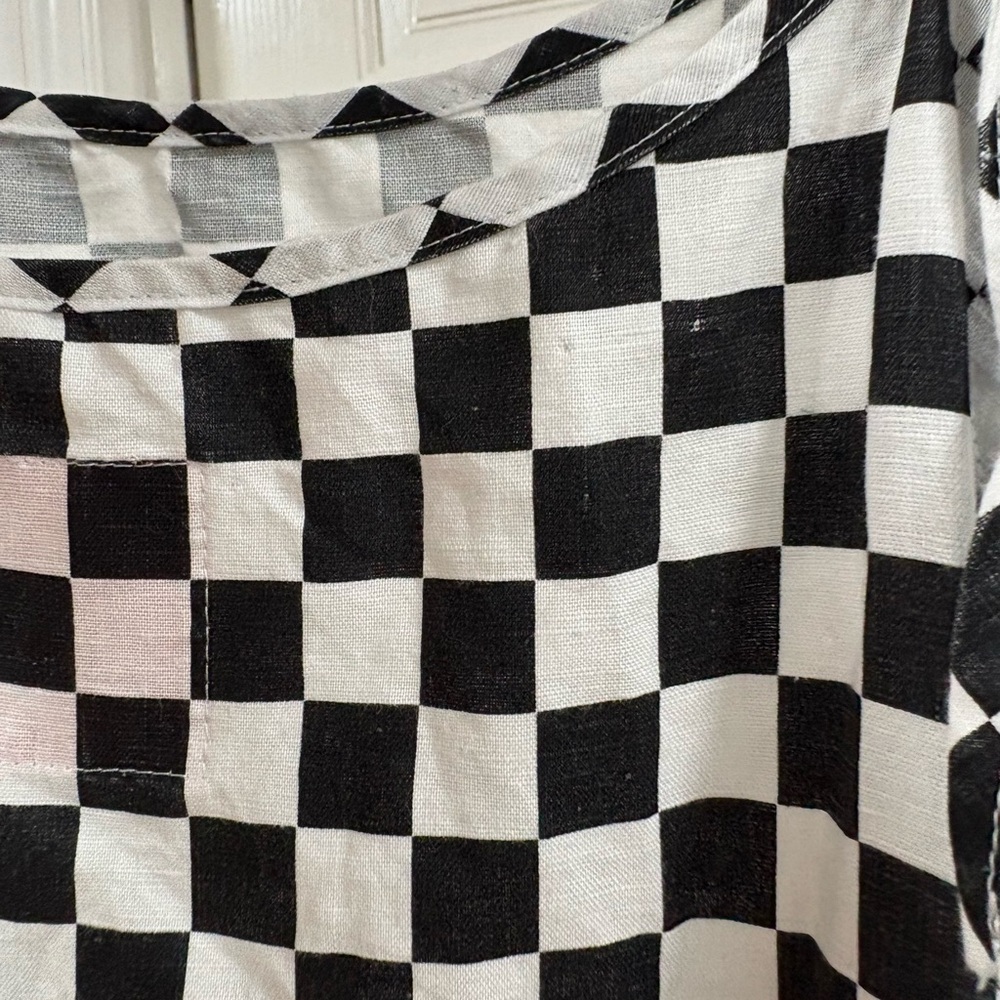 Tuesday of California - checkered slip dress - 2x - Picture 3 of 5